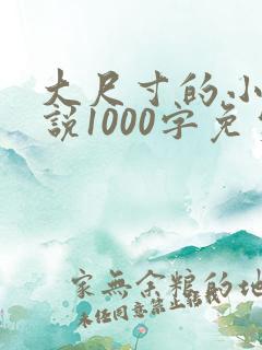 大尺寸的小黄说说1000字免费