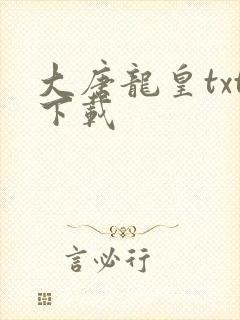 大唐龙皇txt下载