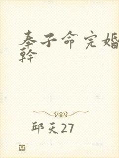 奉子命完婚 高干