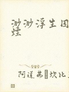 渺渺浮生因你成烟