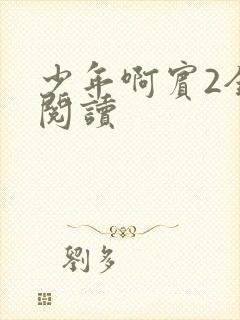 少年啊宾2全文阅读