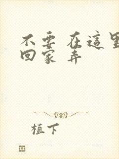 不要 在这里 回家 弄
