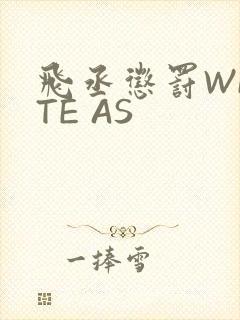 飞丞惩罚WRITE AS