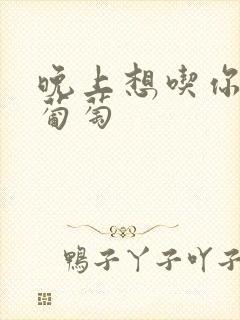 晚上想吃你的黑葡萄