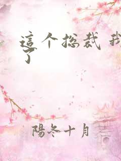 这个总裁 我要了