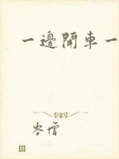 一边开车一边做