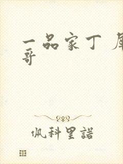 一品家丁 犀利哥