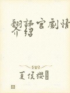 翻译官剧情分集介绍