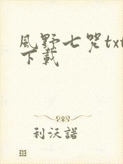 风野七咒txt下载
