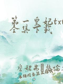 第一皇妃txt全集下载