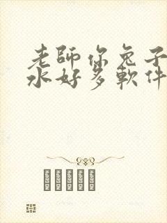 老师你兔子好软水好多软件
