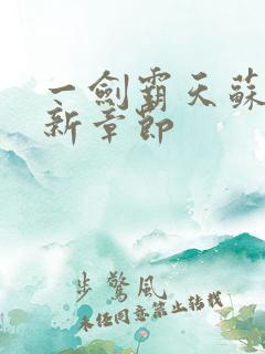 一剑霸天苏信最新章节