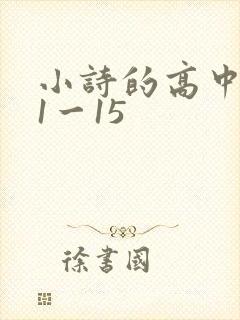 小诗的高中日记1一15
