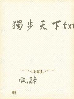 独步天下txt