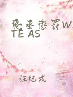 飞丞惩罚WRITE AS