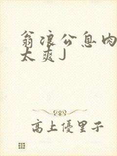 翁浪公息肉吊大太爽J