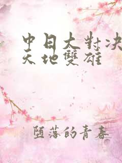 中日大对决  天地双雄