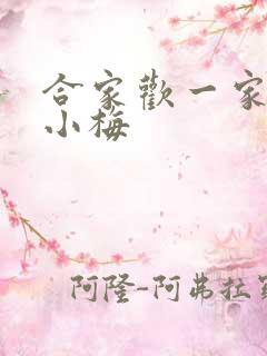 合家欢一家亲黄小梅