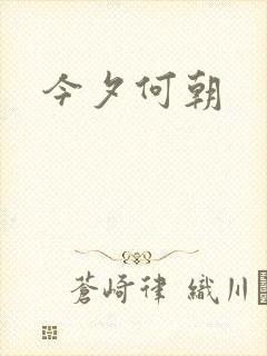 今夕何朝