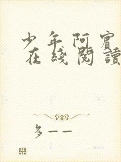 少 年 阿 宾 在 线 阅 读