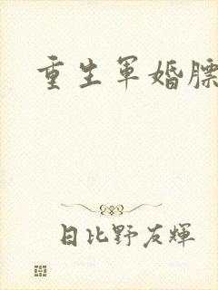 重生军婚膘悍妻
