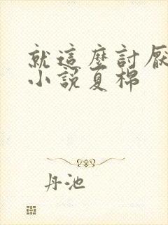 就这么讨厌我吗小说夏棉