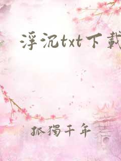 浮沉txt下载
