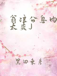 翁浪公息肉吊大太爽J