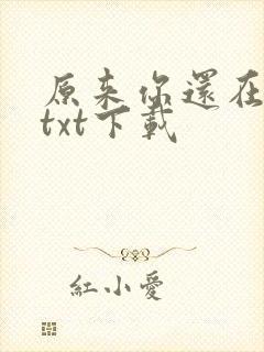 原来你还在这里txt下载