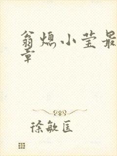 翁熄小莹最新节章