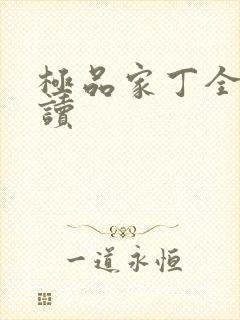 极品家丁全文阅读