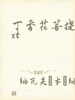 丁香花菩提树txt