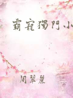 霸宠独门小娇妻