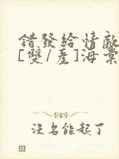 错发给情敌之后[双/产]海棠