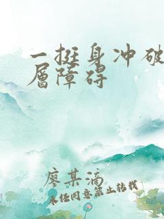 一挺身冲破了那层障碍