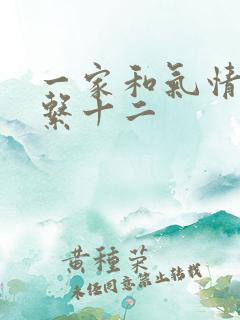 一家和气情乱关系十二