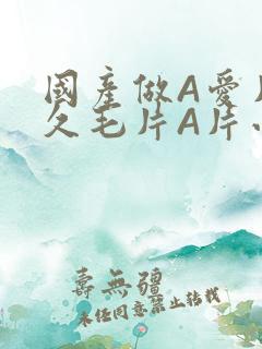 国产做A爱片久久毛片A片小说