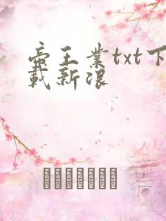 帝王业txt下载新浪