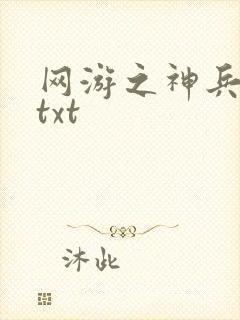 网游之神兵利器txt