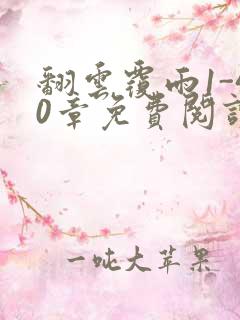 翻云覆雨1-40章免费阅读