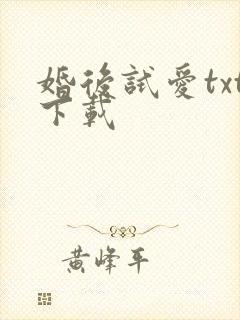 婚后试爱txt下载