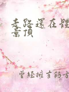 走路还在体内恶意顶