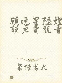 顾晚星陆煜闻小说免费观看