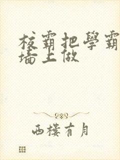 校霸把学霸按在墙上做