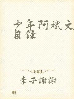 少年阿斌文说读目录