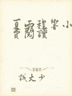 夏雨程响小说免费阅读