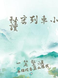 秘密列车小说阅读