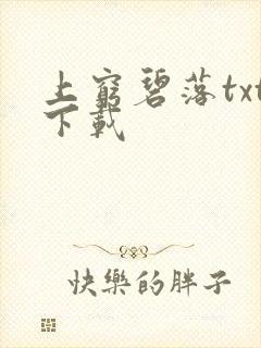 上穷碧落txt下载