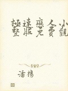 极速恋人小说完整版免费观看