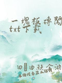 一块板砖闯仙界txt下载